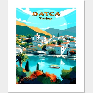 Datca Turkey Vintage Travel Advertising Print Posters and Art